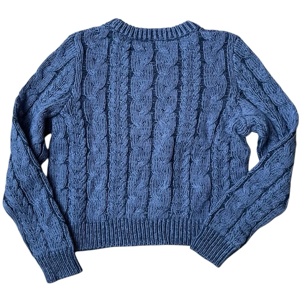 Wonder Nation Blue‎ Cable Knit Sweater Sz. 10-12 NWOT